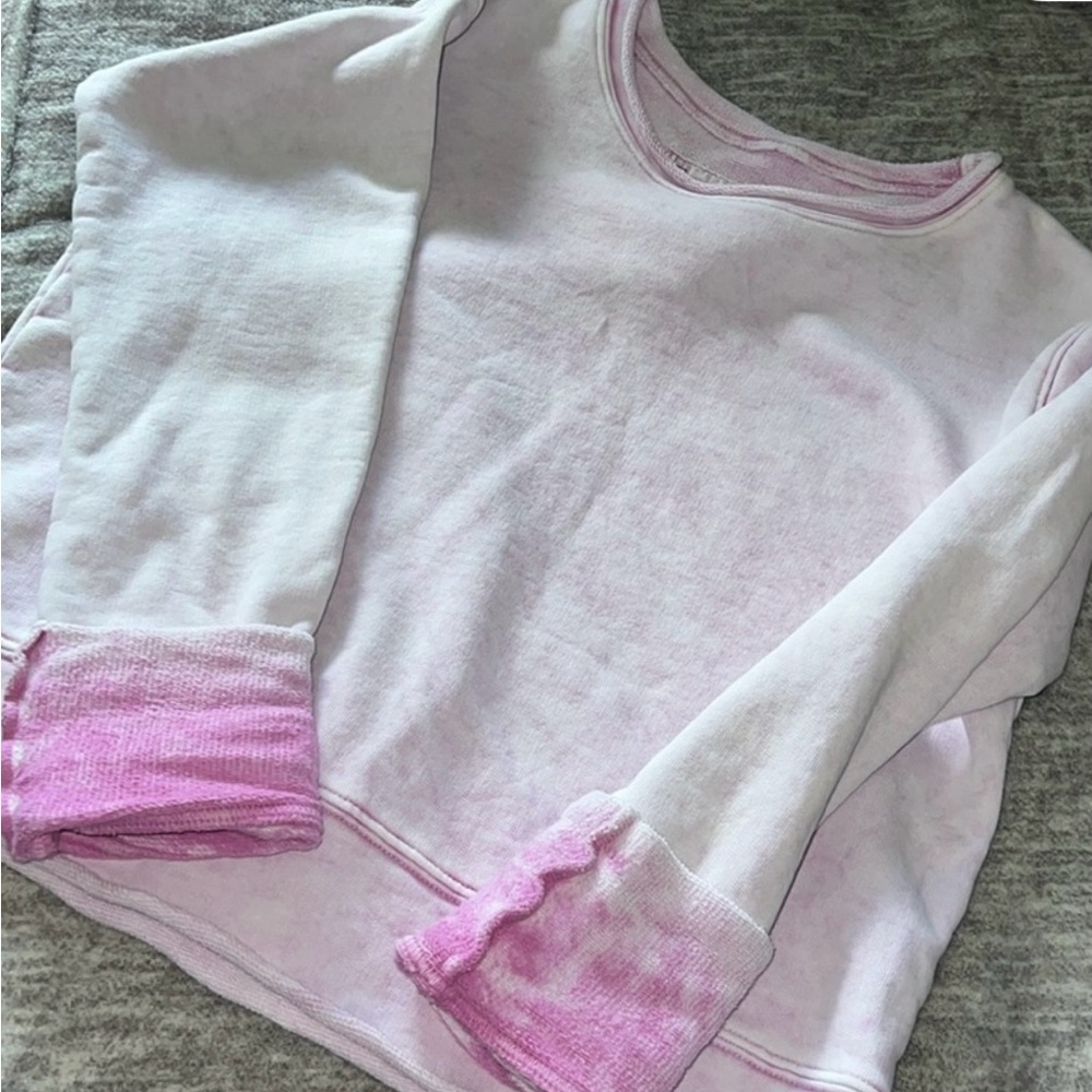 Frank & Eileen | Boyfriend Lavender Crewneck Sweatshirt Top Women’s Size Small - Picture 5 of 11